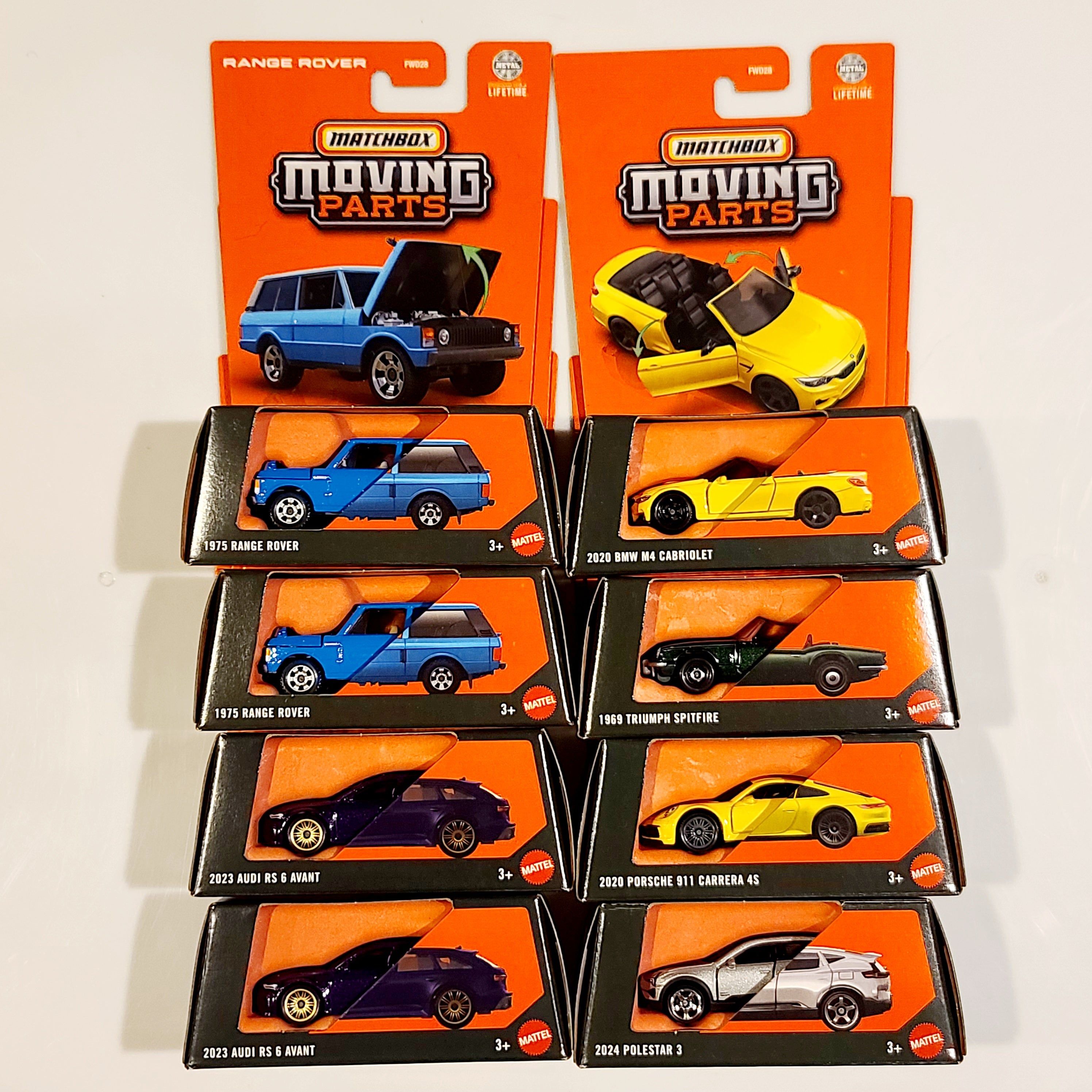 Matchbox Moving Parts - Factory Sealed Case - 2025 Mix 6 F (8 Vehicles)